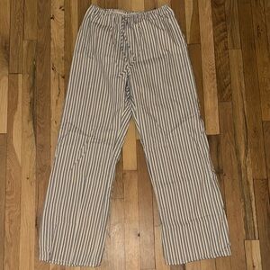 DISSH Navy and White Striped Joggers